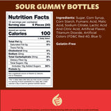 Sour Gummy Bottles Candy Mix | 1-Pound Pack | Blue Raspberry and Tutti-Frutti Flavors | Gelatin-Free Gummies for Baby Showers, Gender Reveal, Party
