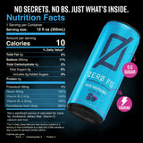ZERO FG Energy Drinks - Bold Blue Raspberry Flavor, 140mg of natural caffeine, no artificial colors, no artificial flavors (Pack of 12) (12 Fl. Oz