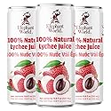 Elephant World 100% Natural Lychee Juice | NON GMO | 10.8 oz (Pack of 6), Lychee