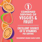 V8 +Energy Passionfruit Orange Guava Juice Energy Drink, 8 fl oz Can (6 Pack)