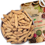 NY Spice Shop Cajun Sesame Sticks - 3 Pound Spicy Cajun Sesame Toasted Snack Mix - Crunchy Hot Flavor Bites - Finger Munchies Savory Party Treats