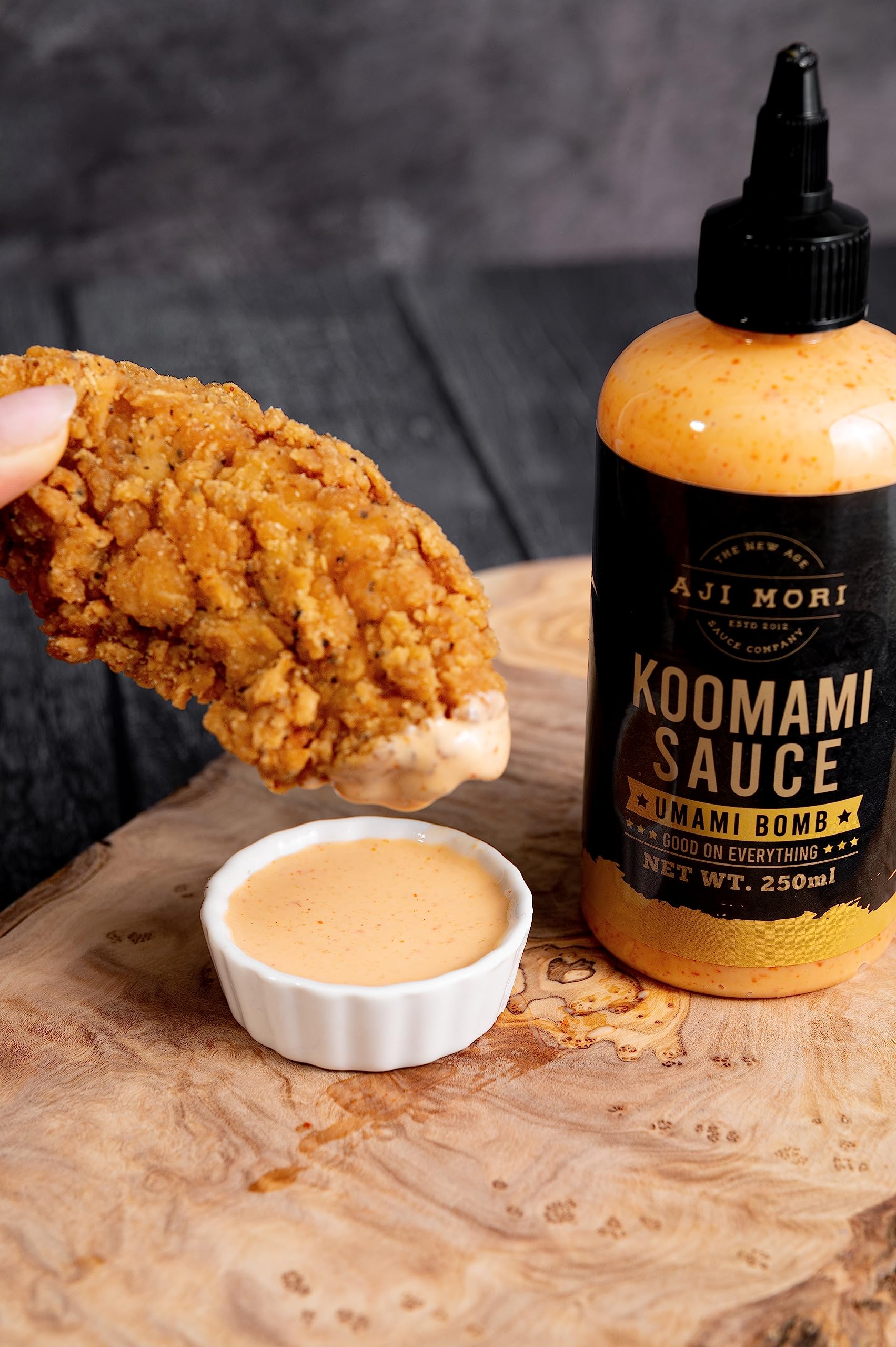 Aji Mori Koo Mami Spicy Mayo Umami Bomb - Mayonnaise with Chili & Authentic Asian Flavor Hot Sauce - Elevate any Dish Like Sushi, Ramen, Sandwich