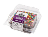 Our Specialty Individual Chocolate Cake Square with Chocolate Icing and Sprinkles, Frozen Bakery Desserts for Birthdays, Parties, 6 oz