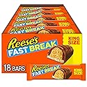 REESE'S FAST BREAK Chocolate, Peanut Butter and Nougat King Size, Candy Bars, 3.5 oz (18 Count)