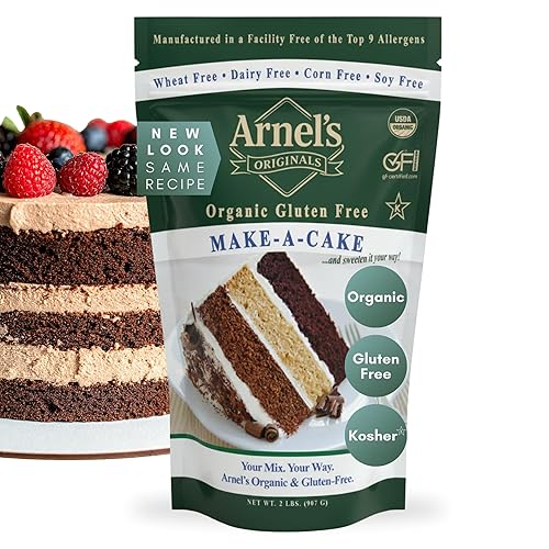 Make-a-Cake Mix, Certified Gluten free, Organic, non-GMO Verified, Certified Kosher, Gluten Free Baking, 2-pounds