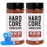 Hardcore Carnivore Red Bar-B-Q Rub Seasoning - 11 oz Shaker - Rib Rub and Brisket Rub for Grilling - Burger Seasoning and Steak Rub - Meat Rub for Bbq