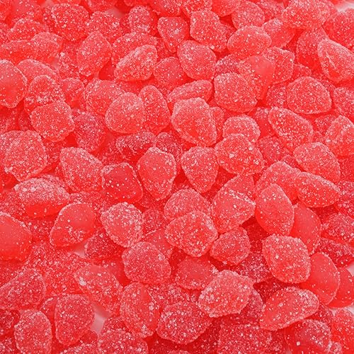 Guatemalan Strawberry Candy 3 lb - Gelatin Based Gummy, Soft and Chewy, Light Sugar Coated, Bulk Jelly Fruit Gummies in Resealable Bag