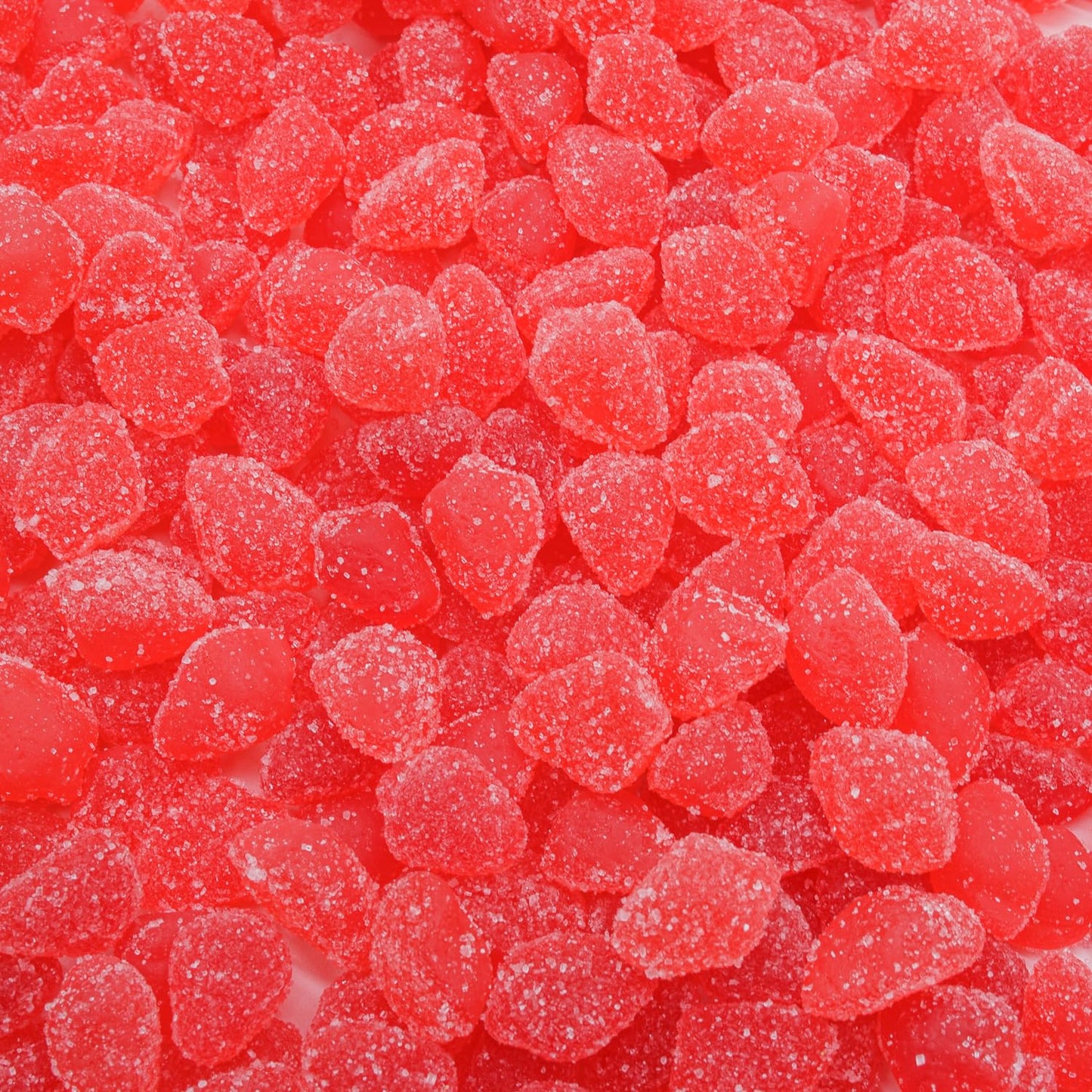 Guatemalan Strawberry Candy 3 lb - Gelatin Based Gummy, Soft and Chewy, Light Sugar Coated, Bulk Jelly Fruit Gummies in Resealable Bag
