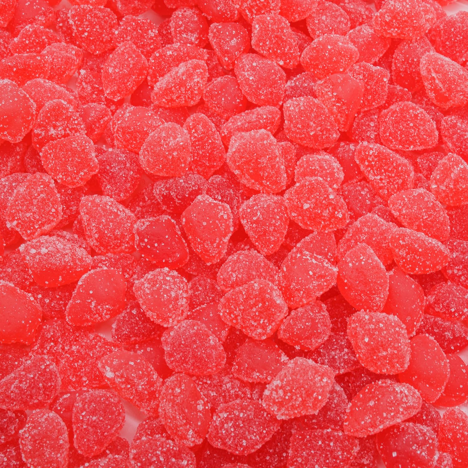 Guatemalan Strawberry Candy 3 lb - Gelatin Based Gummy, Soft and Chewy, Light Sugar Coated, Bulk Jelly Fruit Gummies in Resealable Bag