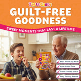 Zolli Fruit Drops Clean Teeth Candy Sugar-Free with Xylitol, Dye-Free, Keto & Diabetic-Friendly, Dentist-Approved Treats for Kids (Natural Fruit