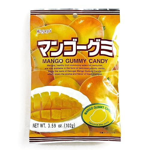 Kasugai Gummy Mangoes 3.59 oz each (2 Items Per Order)