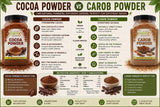 Carob Powder | Naturally Sweet Cocoa Alternative | Caffeine-Free | Unsweetened Baking & Smoothie Powder | Bulk 5 lb Container | Chocolate Substitute for Baking, Drinks & Desserts | Dasher’s Spice & Beans