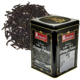 Romanov Tea | Exclusive | Earl Grey | Orange Pekoe | Big Leaf Tea | Metal Tin | GMO Free | Gluten Free | Dairy Free | Sugar Free | 100% Natural | 400