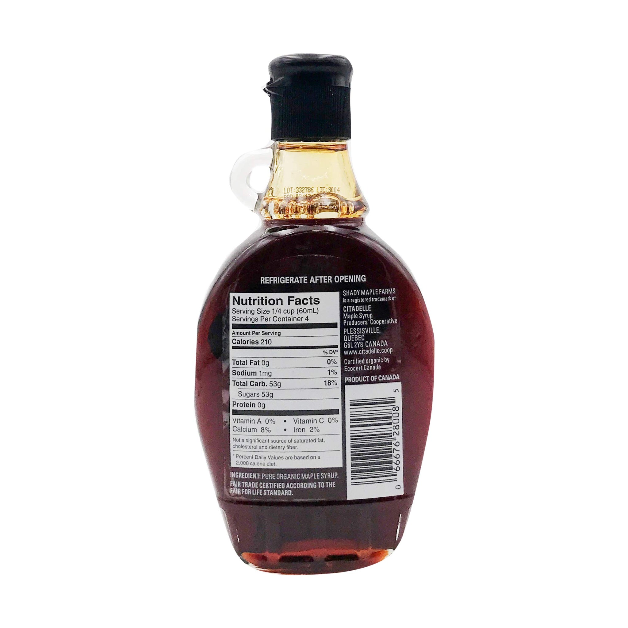 Shady Maple Farms Organic Very Dark Maple Syrup, 8 FZ