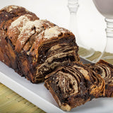 Green's Bakery (1) Chocolate and (2) Cinnamon Babka Cakes, 3 Pack 24 oz. Fresh and Delicious, OK Certified Kosher and Pareve Babka Bread, Dairy Free