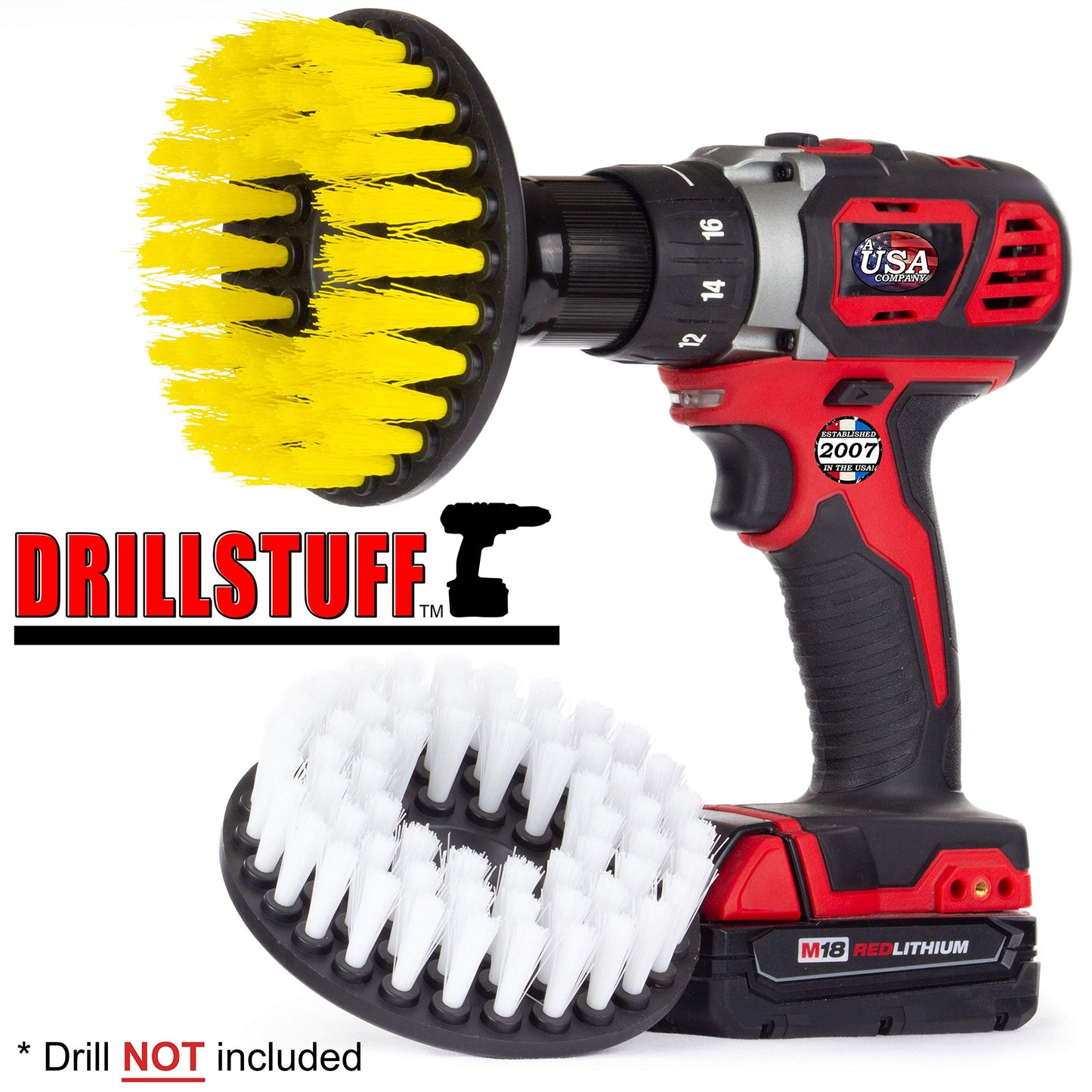 Cleaning Supplies - Bathroom Accessories - Drill Brush - Shower Door - Glass Cleaner - Bathtub - Bath Mat - Sink - Flooring - Hard Water Stain Remover