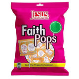 Scripture Candy, Faith Pops Individually Wrapped Lollipop Bag 6.3 Ounce, 20 Pieces