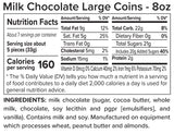 Large Chocolate Gold Coins, 32-Pack, Milk Chocolate Candy, 1.5 Inch Half Dollar Size, Gold Foil, Individually Wrapped Party Favors For Holidays, Candy