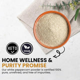Fàtima Fine Ground White Peppercorns | Premium White Pepper Ground | Fresh and Aromatic Organic Pepper Powder | Essential Spice for Cooking