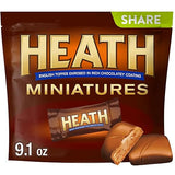 Heath, Miniatures Chocolatey English Toffee Candy Share Pack, 9.1 Ounce