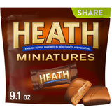 Heath, Miniatures Chocolatey English Toffee Candy Share Pack, 9.1 Ounce