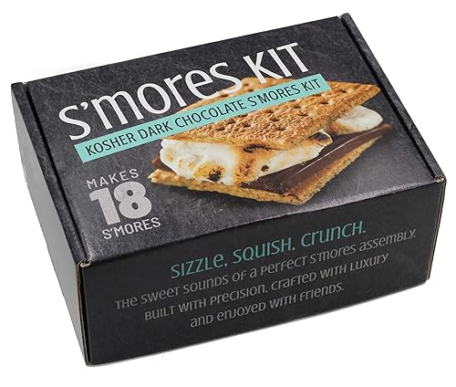 Only Kosher Candy Dark Chocolate S'mores Kit | Kosher Certified Smores Kit - Makes 18 Smores
