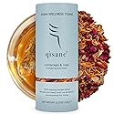 qìsane Cordyceps Tea Bags with Dried Rose Buds - Adaptogenic Cordyceps Mushroom Flowers, Dried Roses, Astragalus Root & Codonopsis Root - Caffeine
