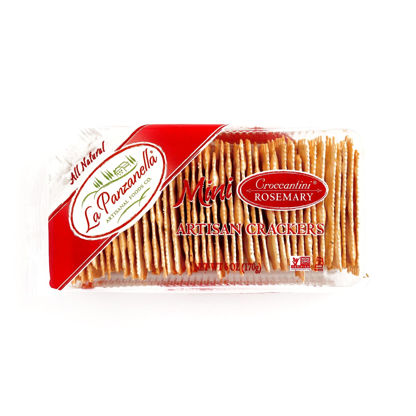 La Panzanella Rosemary Croccantini Crackers 6 oz each (1 Item Per Order)