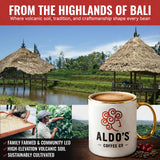 Aldo's Coffee Company Bali Blue Whole Bean Coffee - Organic, Single Origin, Low Acidity - 16 oz