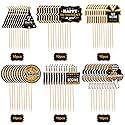 60 Pcs Happy Retirement Cupcake Toppers, Gold Retired Cake Picks for Party Decoration - Birthday Cake Topper Supplies