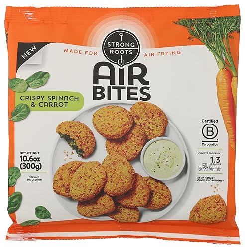 STRONG ROOTS Spinach & Carrot Crispy Air Bites, 10.6 OZ