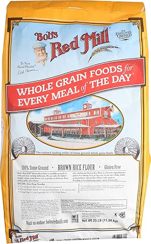 Bob's Red Mill Bulk Rice Flour, Brown, 25 Pound