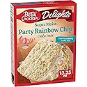 Betty Crocker Delights Super Moist Party Rainbow Chip Cake Mix, 13.25 oz