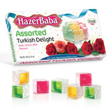 HazerBaba Assorted Turkish Delight Candy, Rose, Lemon, Mint 16oz(Pack of 1)