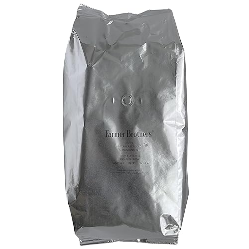 Farmer Brothers Breakfast Blend Ground Coffee - 5 lb Bag - Light Roast with Cocoa, Roasted Nut & Grain Notes - Premium Beans from Vietnam & Uganda