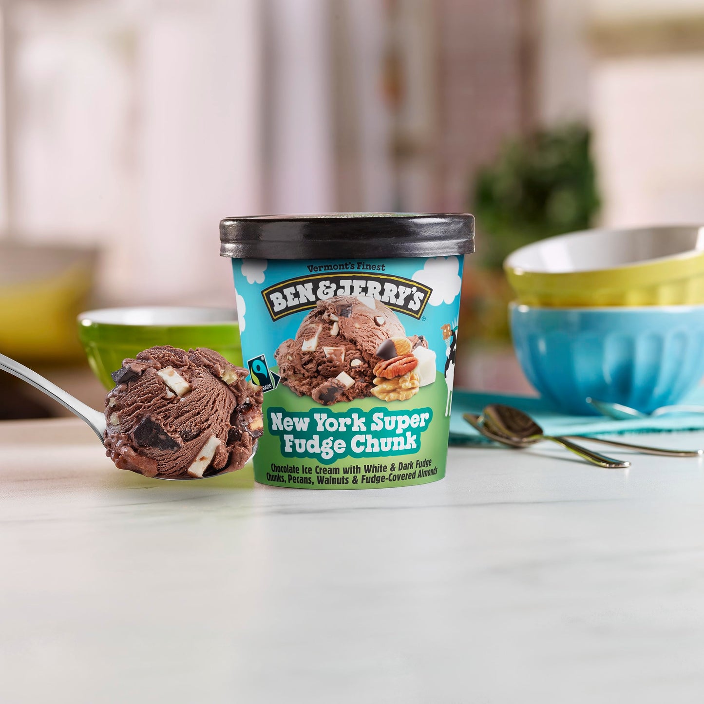 Ben & Jerry's Ice Cream New York Super Fudge Chunk 16 oz