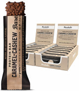 Barebells Protein Bars Caramel Cashew - 12 Count, Pack of 2 - Protein Snacks with 20g of High Protein - Chocolate Protein Bar with 1g of Total Sugars