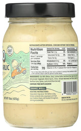 Credo Foods, Sauce Alfredo Roasted Garlic, 15 Ounce