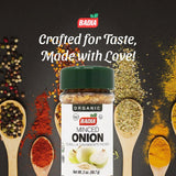 Badia Organic Minced Onion, 2 oz - Dehydrated Onion Flakes for Cooking & Seasoning - Rich, Savory Flavor