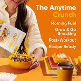NuTrail Nut Granola Cereal, Honey Nut, No Sugar Added, Keto, Low Carb, Gluten Free, Grain Free, Healthy Breakfast 8 oz. 3 Count