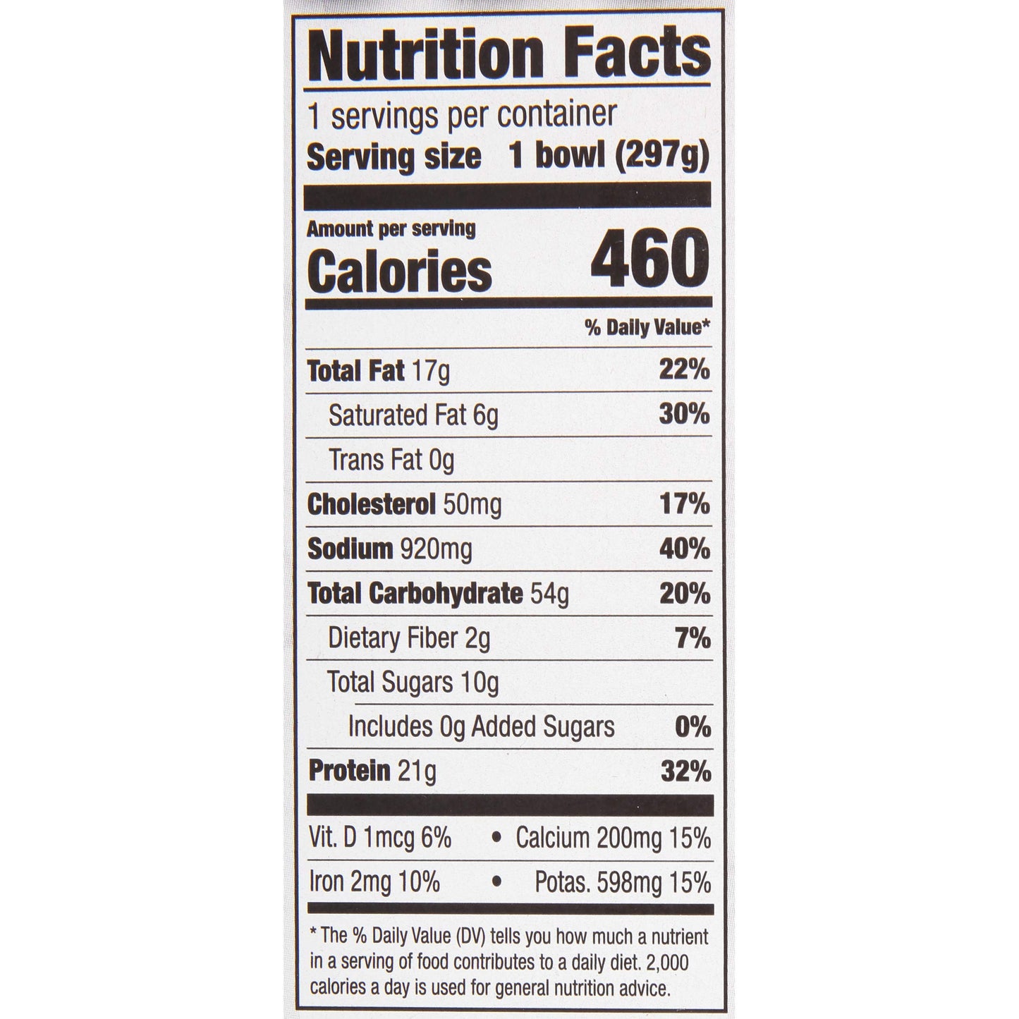 Zatarain's Bourbon Chicken Pasta (Frozen Meal), 10.5 oz