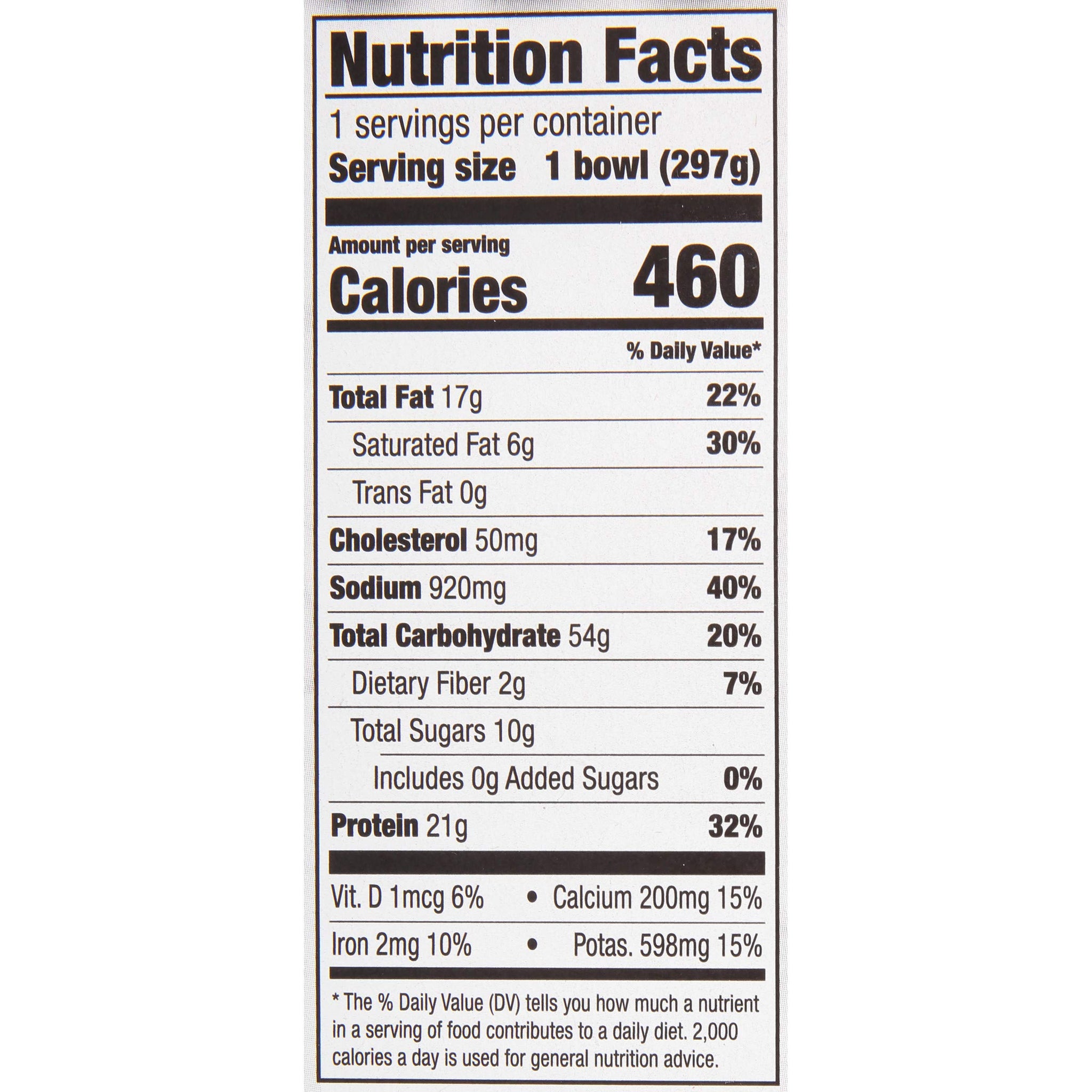 Zatarain's Bourbon Chicken Pasta (Frozen Meal), 10.5 oz