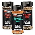 Steven Raichlen's New Planet Barbecue Premium Steak Rub Seasonings Set (3 Pack) - BBQ Spices w USA Inspired Flavors - Grilling Gift for Men & Women