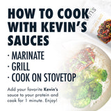 Kevin's Natural Foods Paleo Simmer Sauce Variety Pack - Stir-Fry Sauce, Gluten Free, No Preservatives, Non-GMO - 3 Pack (Orange/Kung Pao/Honey Garlic)