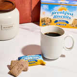 ChocZero Blueberry Breakfast Biscuits, Sugar Free Breakfast Cookies, Gluten Free, No Sugar Alcohols, Keto, High Fiber, 30 Cookies