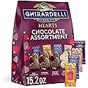 GHIRARDELLI Hearts Chocolate Assortment, 15.2 oz Bag Premium Valentine’s Day Candy Individually Wrapped Assorted Chocolate Hearts