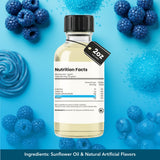 Dolce Flav Blue Raspberry Extract - 2 Ounce Oil-Soluble Kosher, Sugar-Free, Concentrated Blue Raspberry Flavoring for Baking, Chocolates & Desserts