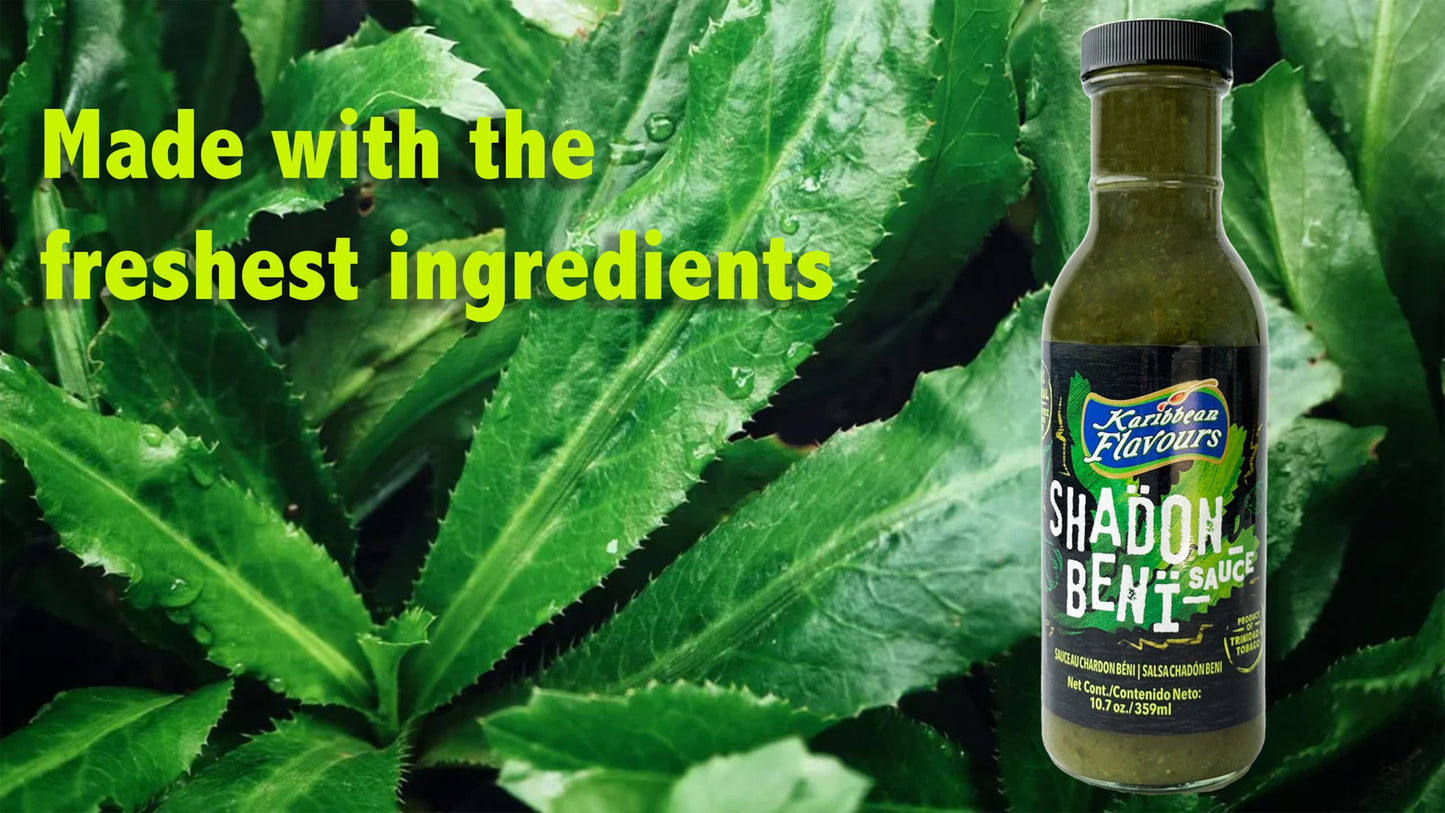 Karibbean Flavours Shadon Beni Sauce 359ml/10.7 Oz