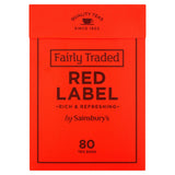Sainsbury's Red Label Back Tea | 80 Teabags | Fairtrade Tea from England