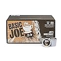 Basic Joe Dark Roast Coffee Pods - 80 Count | Bold Single Serve K-Cup Compatible Pods | 100% Arabica | Strong Morning Coffee | Made in USA